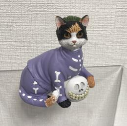 ナイトメアービフォアクリスマス　バレル　キャットスタチュー