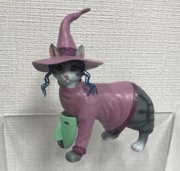 ナイトメアービフォアクリスマス　ショック　キャットスタチュー