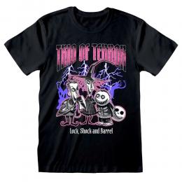 「ナイトメアー・ビフォア・クリスマス」Tシャツ(ロック、ショック、バレル)サイズ:M