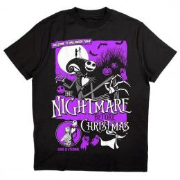 「ナイトメアー・ビフォア・クリスマス」TシャツWelcome to Halloween サイズ:M